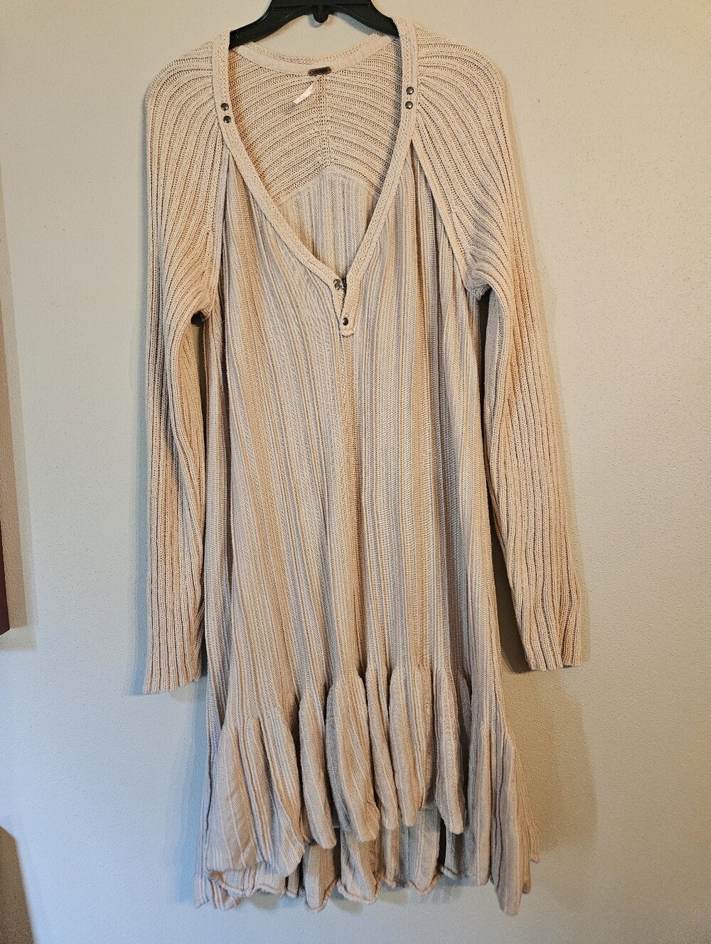 Free People Ribs and Ruffles mini dress Or Tunic Dress